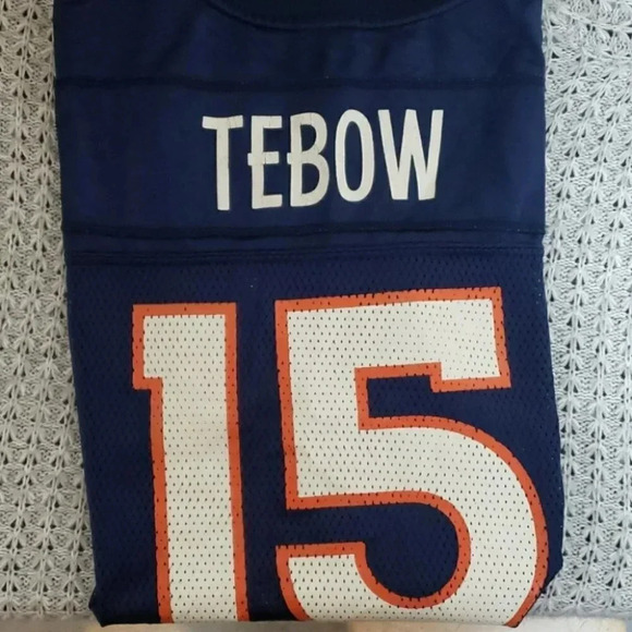 NFL Tebow #15 Denver‎ Broncos Jersey Youth L - Picture 8 of 8